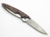 Mcusta Seki Japan Kasumi MC-71DR VG-10 & Rosewood Damascus Folding Pocket Knife