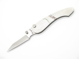 Vtg Rigid Seizo Imai Seki Japan Top Lock Abalone Stainless Folding Pocket Knife