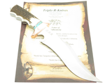 RRR Sub Hilt Elk Stag Fixed Bowie Knife R5 By 1st Buck Custom Maker Leroy Remer