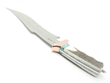 RRR Sub Hilt Elk Stag Fixed Bowie Knife R5 By 1st Buck Custom Maker Leroy Remer