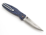 Mcusta Seki Japan MC-186D Masamune Blue & VG-10 Damascus Folding Pocket Knife