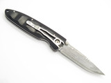 Mcusta Seki Japan MC-17D Classic Wave Black Wood Damascus Folding Pocket Knife