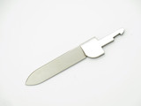 Vtg Schrade Rogers Blade Changer Satin Drop Point Knife Blade Blank Making Part