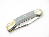 Vtg Klaas Rostfrei Lucky Star Gray Micarta 4.25" Folding Hunter Lockback Knife