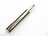 Vtg Athro Seki Japan Jess Horn Design Burlwood V-1 Folding Lockback Pocket Knife