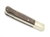 Vtg Athro Seki Japan Jess Horn Design Dark Wood Folding Lockback Pocket Knife