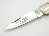 Vtg Joy Five Star Umetaro Seki Japan Micarta Folding Lockback Pocket Knife 2nd