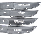 3-pack Rada Sportsman R210 Black Leather 5.25" Fixed Blade Hunting Knife Sheath