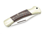 Vtg Explorer Custom 11-375 Seki Japan Wood Folding Hunter Lockback Knife