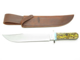 Custom RRR Leroy Remer Marbles Trailmaker Coffin Choya Cactus Fixed Bowie Knife