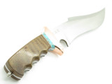 RRR Sub Hilt Micarta Fixed Bowie Knife R5 by 1st Buck Custom Maker Leroy Remer