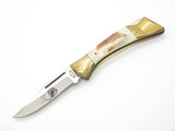 Vtg Parker Wallace Cut Co Imai Seki Japan Stag Folding Hunter Lockback Knife SNP