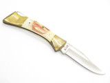 Vtg Parker Wallace Cut Co Imai Seki Japan Stag Folding Hunter Lockback Knife SNP