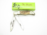 Vtg Parker Cut Co Seizo Imai Seki Japan Bear Large Stag Folding Hunter Knife