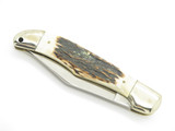 Vtg Parker Cut Co Seizo Imai Seki Japan Bear Large Stag Folding Hunter Knife