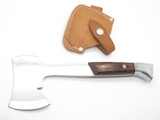 Custom USA 3.125" Blade Leather Camp Axe Hatchet Camping Fixed Knife Sheath