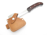 Custom USA 3.125" Blade Leather Camp Axe Hatchet Camping Fixed Knife Sheath