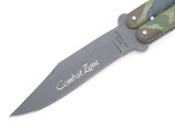 Vintage 1980s SKCZ Tak Fukuta Seki Japan Combat Zone Camouflage 4-5/8" Folding Balisong Butterfly Knife