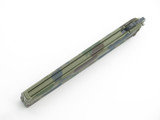 Vintage 1980s SKCZ Tak Fukuta Seki Japan Combat Zone Camouflage 4-5/8" Folding Balisong Butterfly Knife