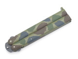 Vintage 1980s SKCZ Tak Fukuta Seki Japan Combat Zone Camouflage 4-5/8" Folding Balisong Butterfly Knife