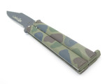 Vintage 1980s SKCZ Tak Fukuta Seki Japan Combat Zone Camouflage 4-5/8" Folding Balisong Butterfly Knife