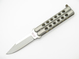Vintage 1980s Valor Tak Fukuta Seki Japan Stainless 3.5" Folding Balisong Butterfly Knife