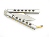 Vintage 1980s Fury Hornet I Tak Fukuta Seki Japan Stainless 3-1/2" Folding Balisong Butterfly Knife