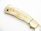 Vtg 1980s Parker Cut Co Tak Fukuta Seki Japan Bone Fixed Blade Hunting Knife