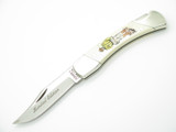 Vtg Schrade USA Limited Edition Gold Rush LB7 Folding Hunter Lockback Knife