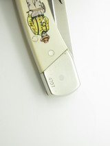 Vtg Schrade USA Limited Edition Gold Rush LB7 Folding Hunter Lockback Knife
