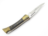 Vtg 1988 Case XX P197 Shark Tooth Wood Folding Hunter Lockback Knife Used