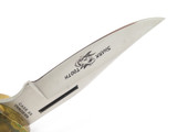 Vtg 1988 Case XX P197 Shark Tooth Wood Folding Hunter Lockback Knife Used