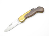 Vtg Olsen OK 165 Seizo Imai Seki Japan Wood Folding Hunter Lockback Pocket Knife