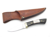 Vtg Parker Prototype Blk Small Loveless Seki Japan Fixed Blade Knife And Sheath