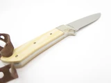 Vtg C. Schlieper Eye Traveller Micarta Small Stainless Fixed Blade Hunting Knife