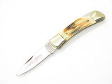 Vtg 1982-1985 Parker & Son Eagle 412 Imai Seki Japan Stag Folding Pocket Knife