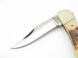 Vtg 1982-84 Parker Imai Eagle K247 Seki Japan Stag Folding Lockback Pocket Knife