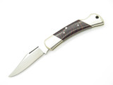 Vtg Tiger 4 Handmade German Colored Wood Folding Hunter Lockback Pocket Knife