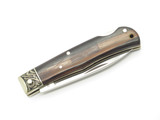 Vtg Athro EPR Seki Japan Jess Horn Design Rostfrei Folding Lockback Pocket Knife