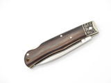 Vtg Athro Seki Japan Jess Horn Design Rostfrei RW Folding Lockback Pocket Knife