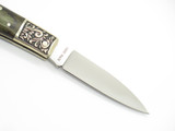Vtg Athro Seki Japan Jess Horn Design Rostfrei Gr Folding Lockback Pocket Knife