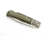 Vtg Athro Seki Japan Jess Horn Design Rostfrei Gr Folding Lockback Pocket Knife