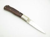 Vtg Athro Seki Japan Jess Horn Design Hardwood V-1 Folding Lockback Pocket Knife