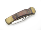 Vtg Parker Seizo Imai Seki Japan Wood 3.5" Folding Hunter Lockback Pocket Knife