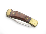 Vtg Parker Seizo Imai Seki Japan Wood 3.5" Folding Hunter Lockback Pocket Knife