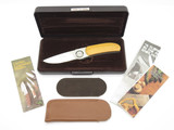 Vtg Gerber Portland OR USA 2pm Micarta Paul Axial Lock Folding Pocket Knife