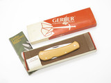 Vtg Gerber Portland USA 6006 LST Classic Micarta Folding Lockback Pocket Knife