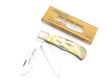 Vtg 1982-85 Parker & Son K410 Seki Japan 4.5" Stag Trapper Folding Pocket Knife