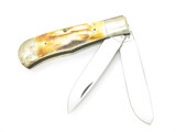 Vtg 1982-85 Parker & Son K410 Seki Japan 4.5" Stag Trapper Folding Pocket Knife