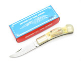 Vtg 1982-85 Parker & Son K411 Seki Japan 3.5" Stag Folding Lockback Pocket Knife